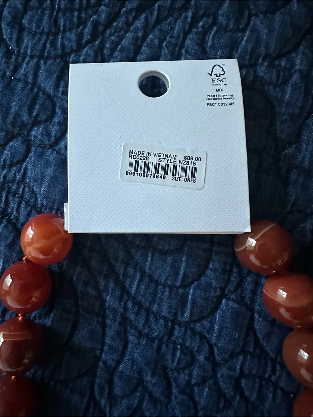 NWT! Madewell Semiprecious Oversized Beaded Choker Necklace - Retail $88 - Picture 11 of 11
